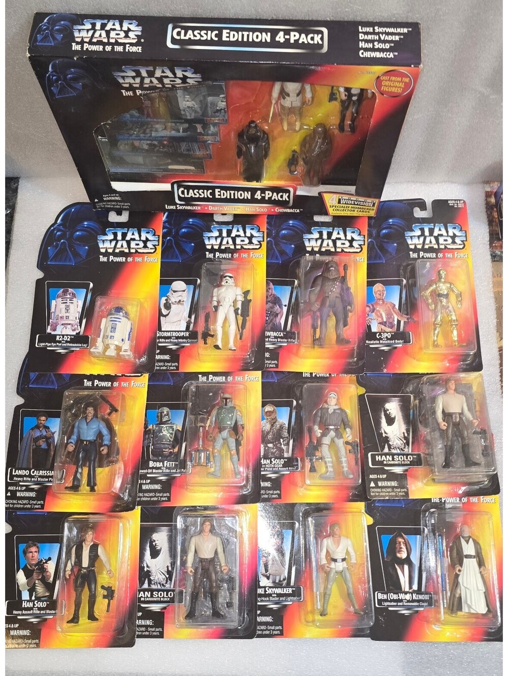 Lot - 17 Star Wars The Power Of The Force Vintage Action Figures - Kenner 1995